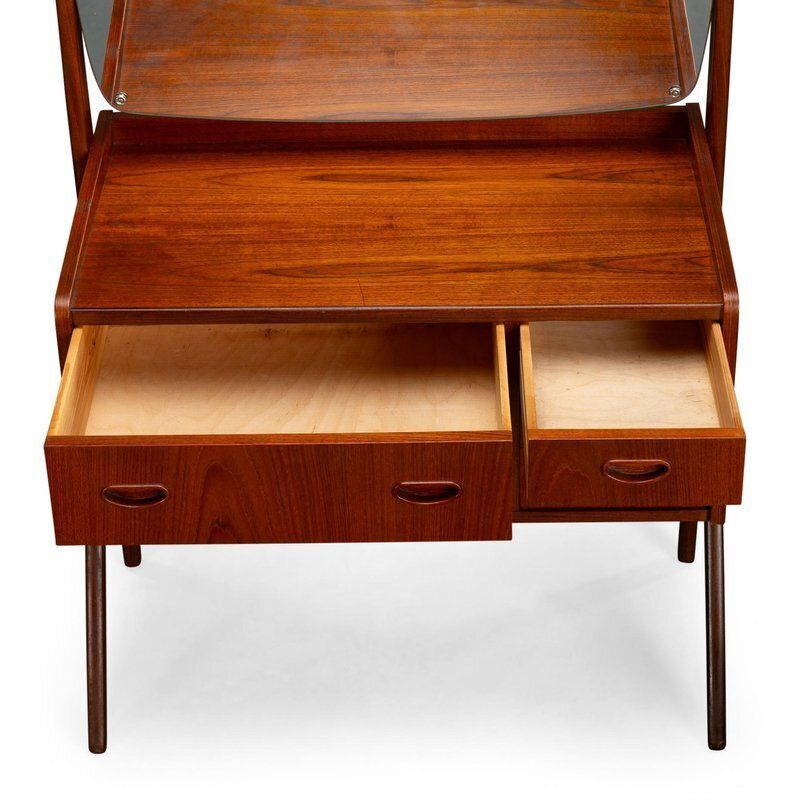 Danish Vanity Dressing Table In Teak From Ag Spejl Kobberbeskyttet, 1960s photo buy