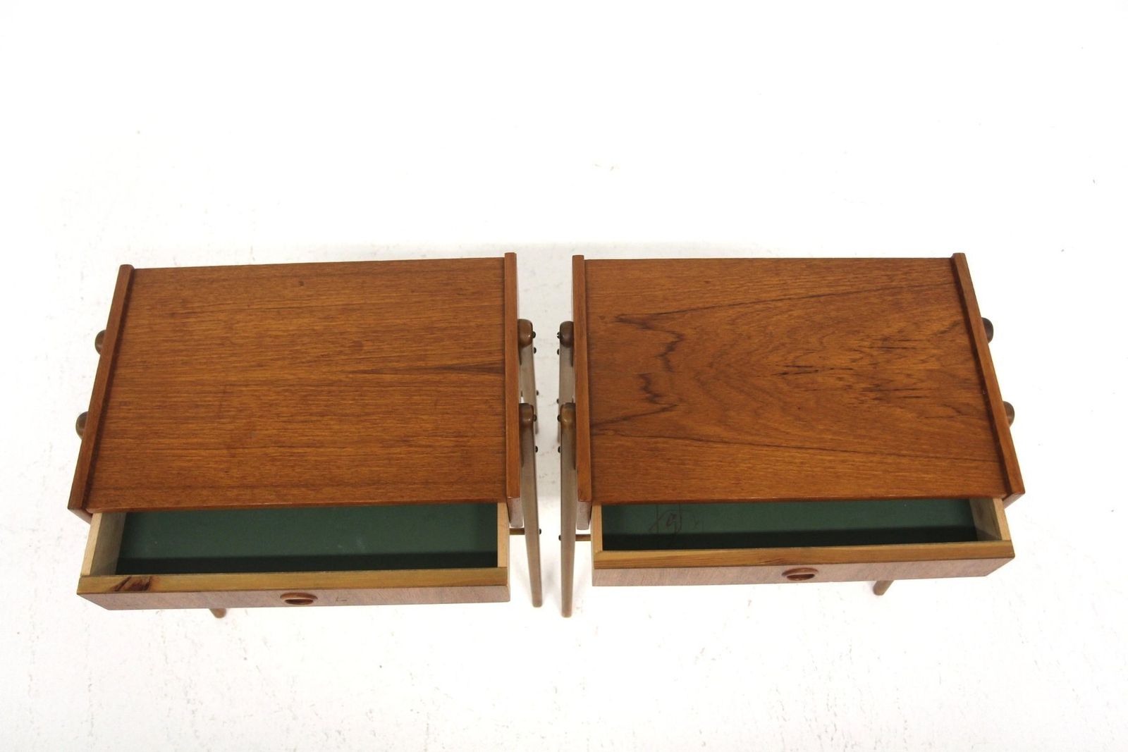 Teak Bedside Tables From Carlström, Sweden, 1960s, Set Of 2 photo for sale