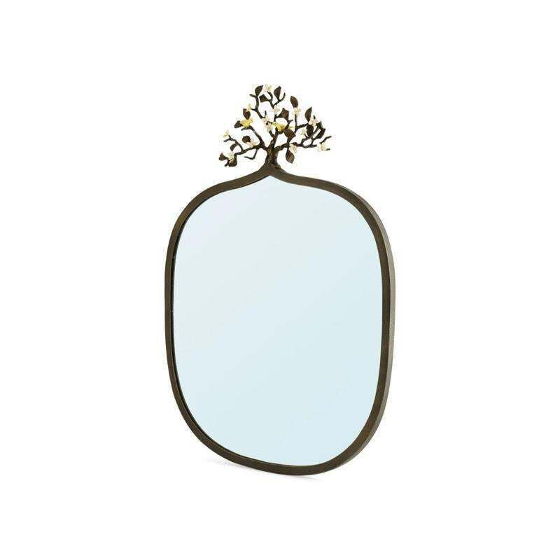 Contemporary Gilt Bronze Love Bird Wall Mirror photo 2088.84