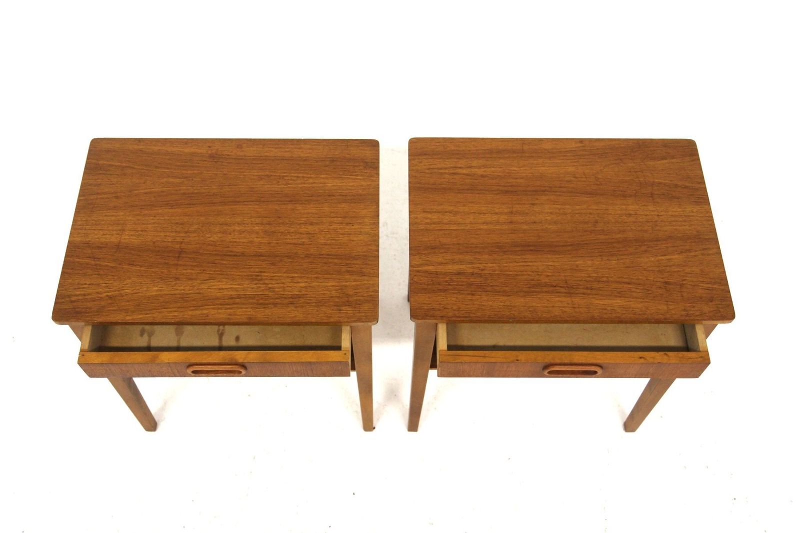 Scandinavian Teak Bedside Tables, 1960s, Set Of 2 photo for sale