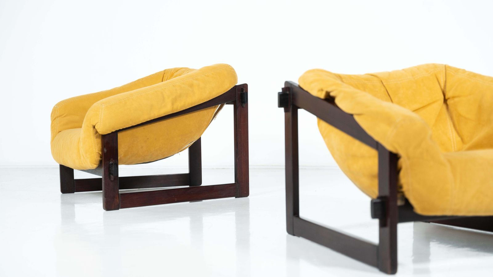 Mid Century Modern Pair Of Percival Lafer Armchairs, 1960s photo for sale