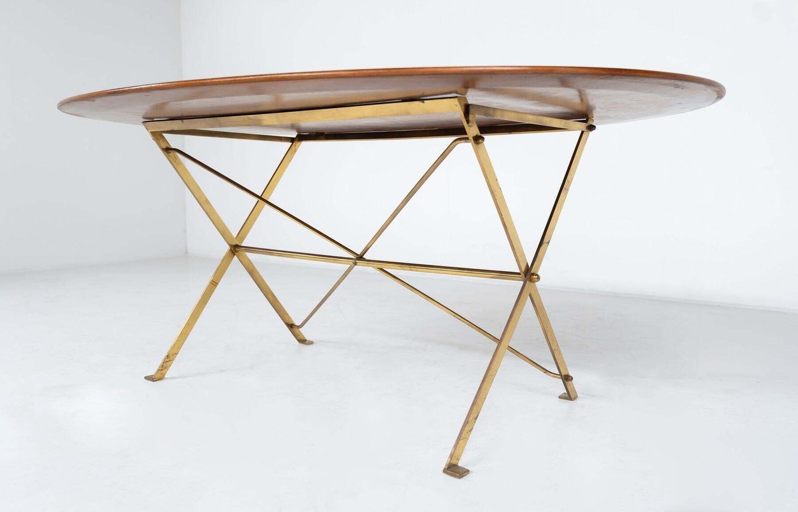 photo for sale Mid Century Modern T3 Cavalletto Dining Table By Luigi Caccia Dominioni