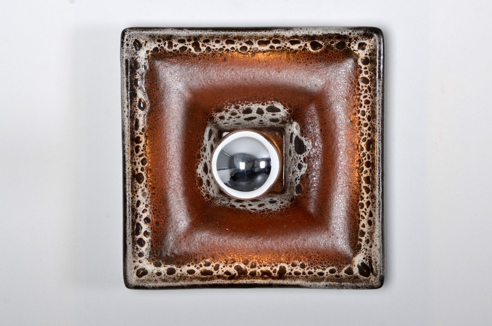 Fat Lava Ceramic Sconce From Hustadt Leuchten, 1970s photo furniture