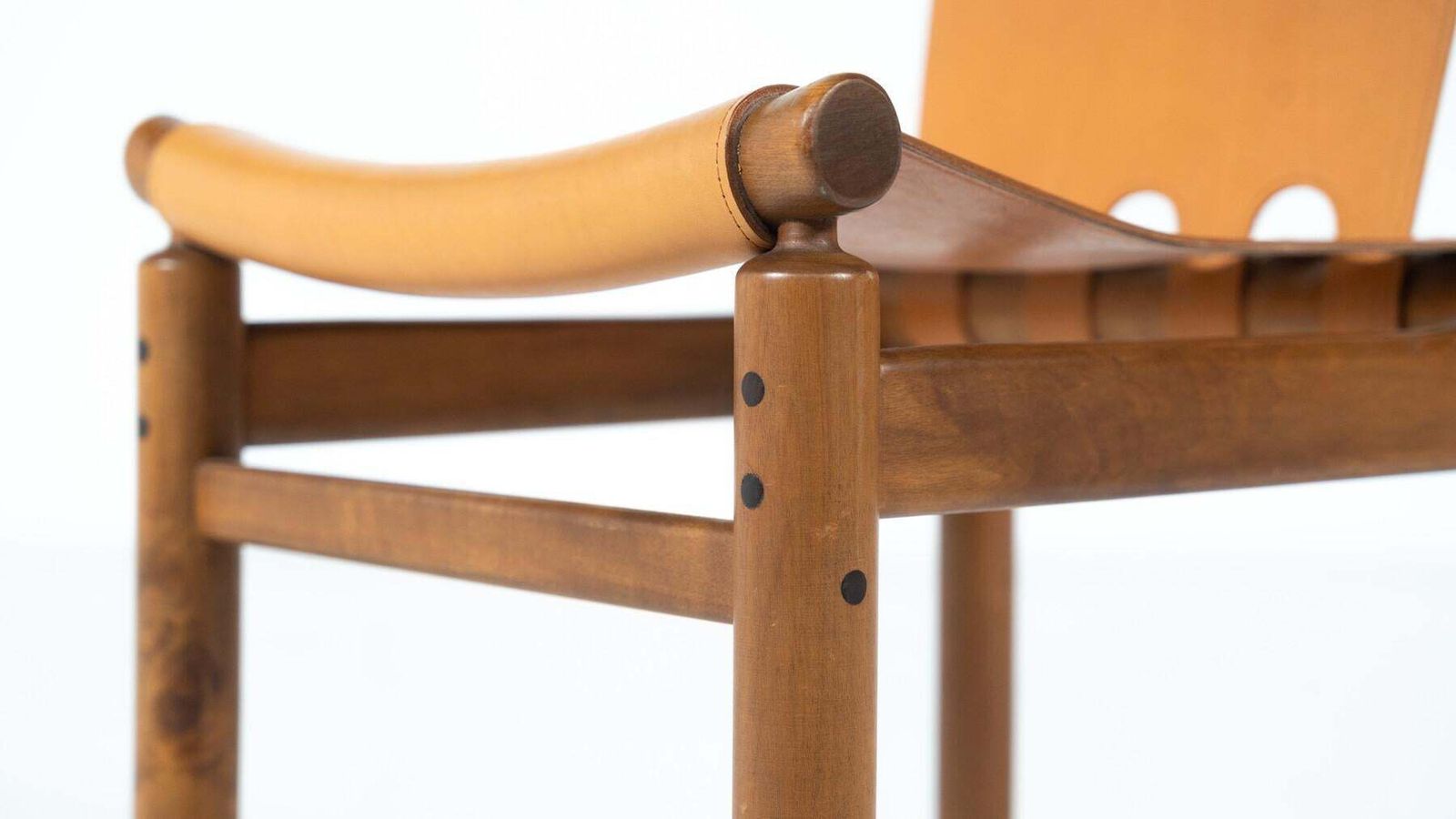 photo furniture Mid Century Modern Set Of 6 Leather Dining Chairs By Ilmari Tapiovaara
