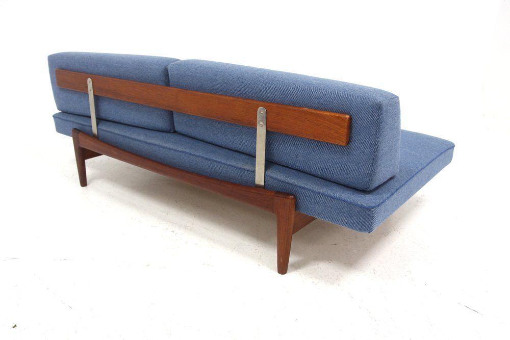 Scandinavian Teak Daybed By Ib Kofod Larsen For Säffle Möbelfabrik, Jönköping, Sweden, 1960s photo Furniture