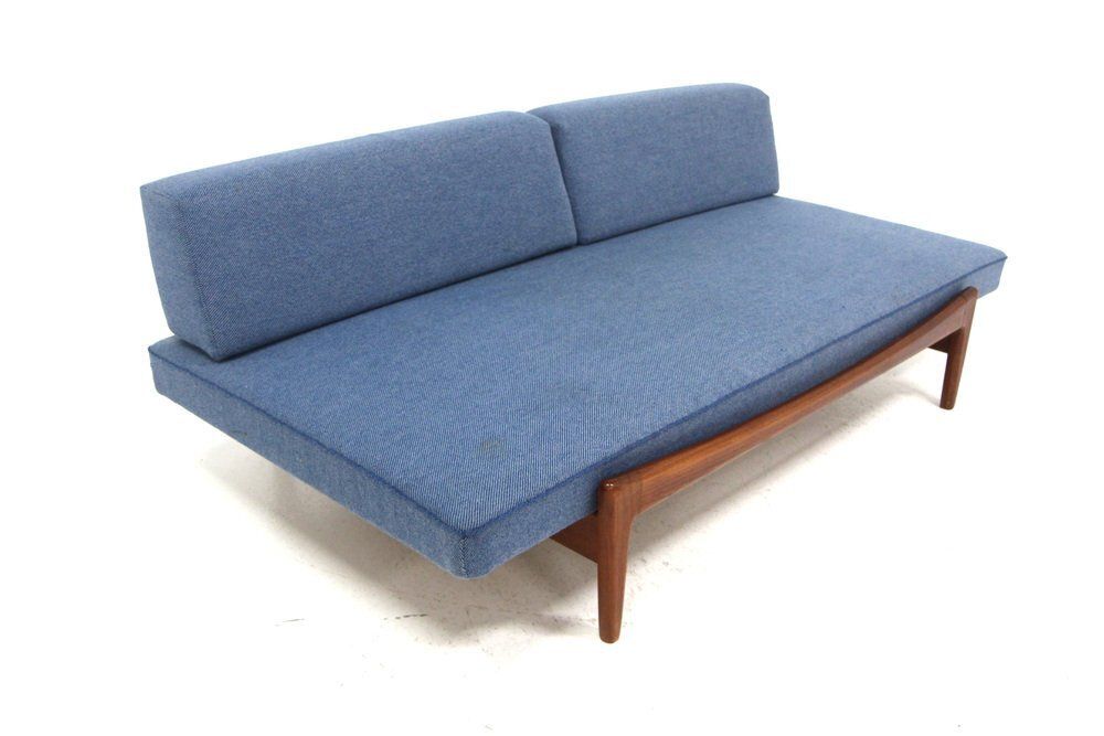 Scandinavian Teak Daybed By Ib Kofod Larsen For Säffle Möbelfabrik, Jönköping, Sweden, 1960s photo buy