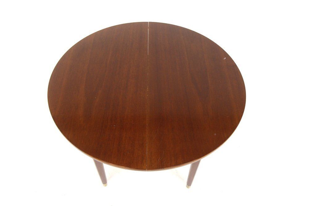 Mahogany Extendable Dining Table, Sweden, 1960s photo for sale