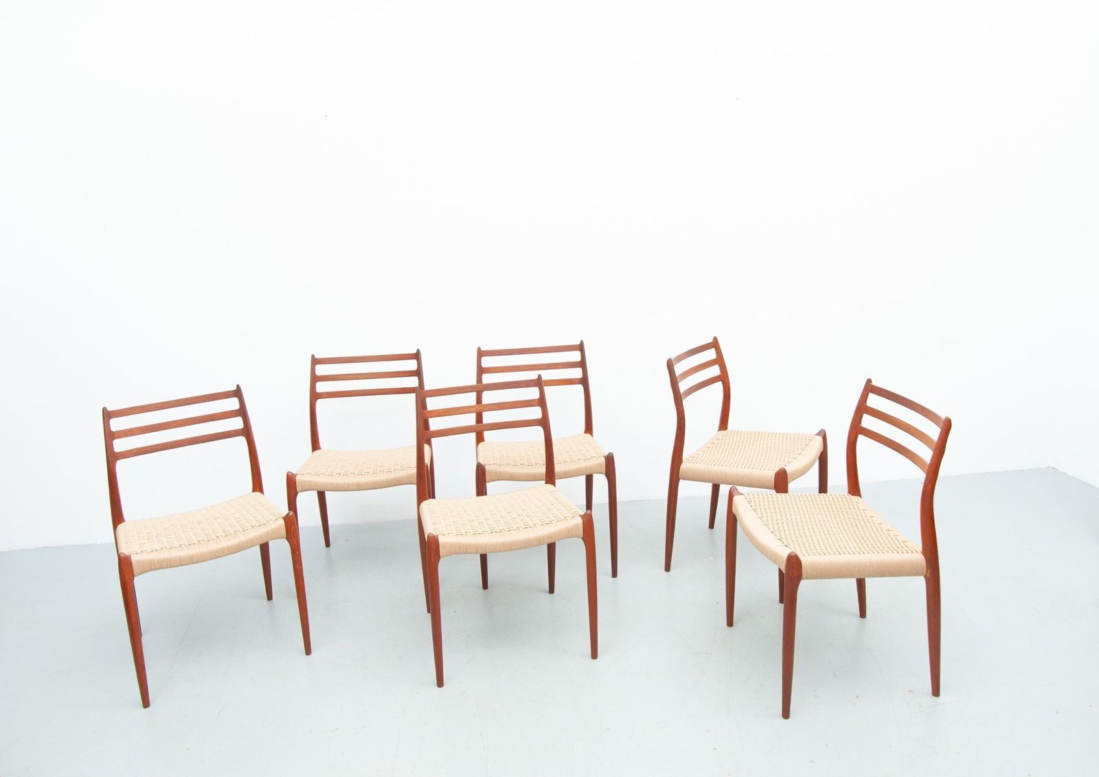 Model 78 Dining Chairs In Teak By Niels Otto Møller For J.L. Møller Møbelfabrik, 1950s, Set Of 6 photo furniture
