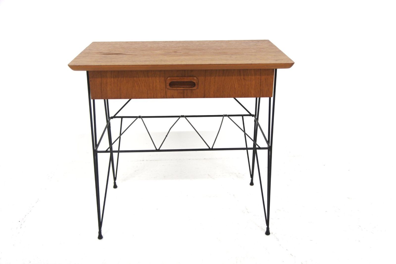 Scandinavian Stringbord Bedside Table, Sweden, 1950s photo for sale