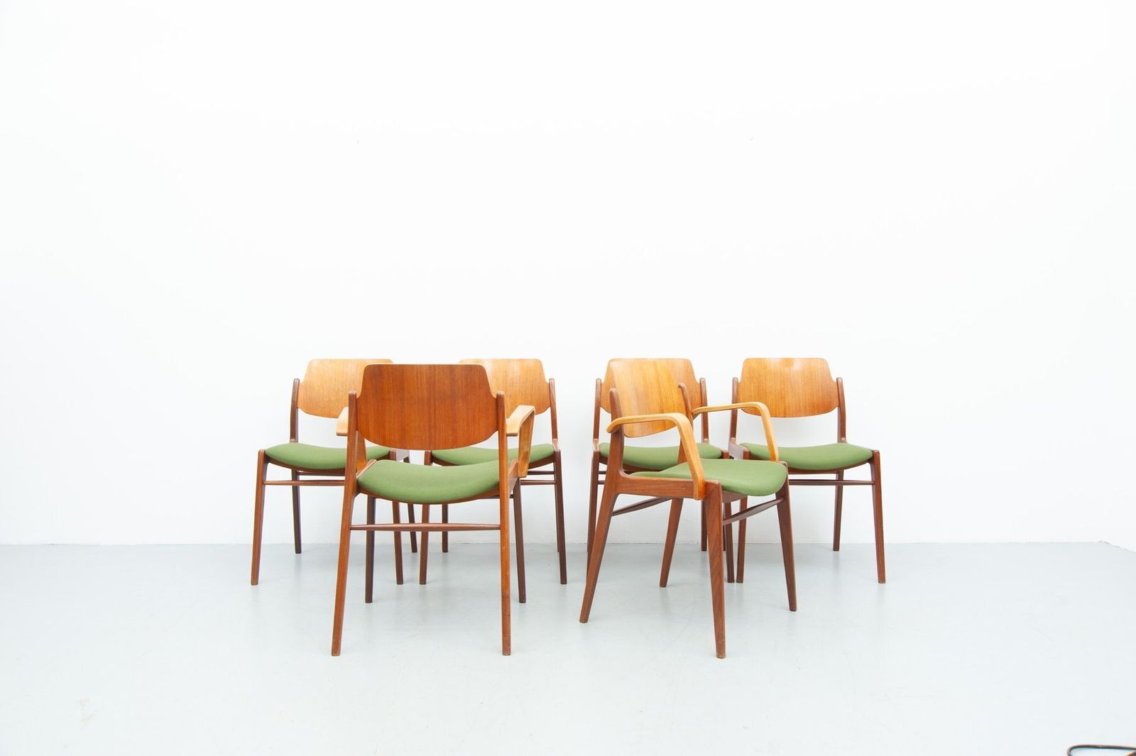 C64 And D64 Dining Chairs In Teak By Hartmut Lohmeyer For Wilkhahn, 1950s, Set Of 6 photo furniture