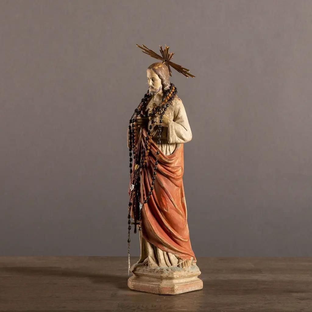 Sacred Heart With Halo, Medium Size, 19th Century Style photo Art