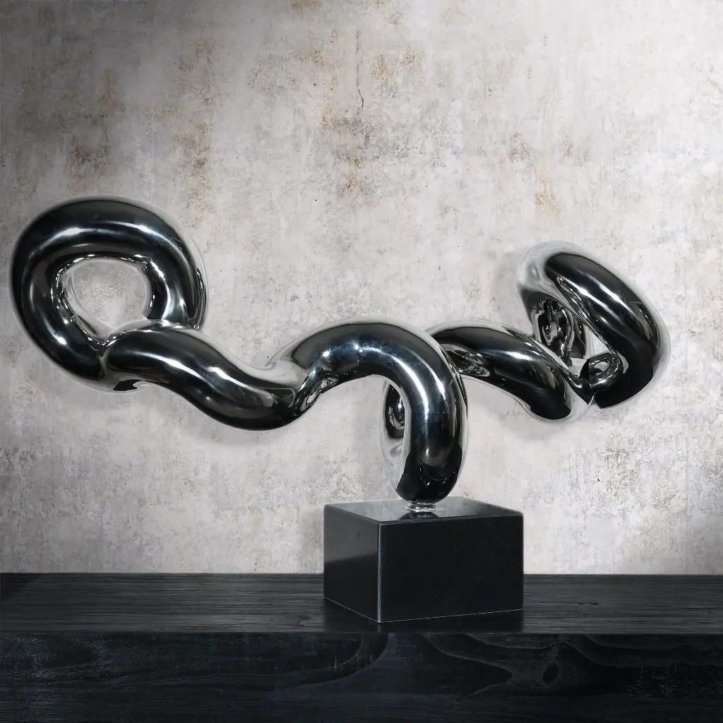 Contemporary Tubular Metal Sculpture, Bauhaus Style photo for sale