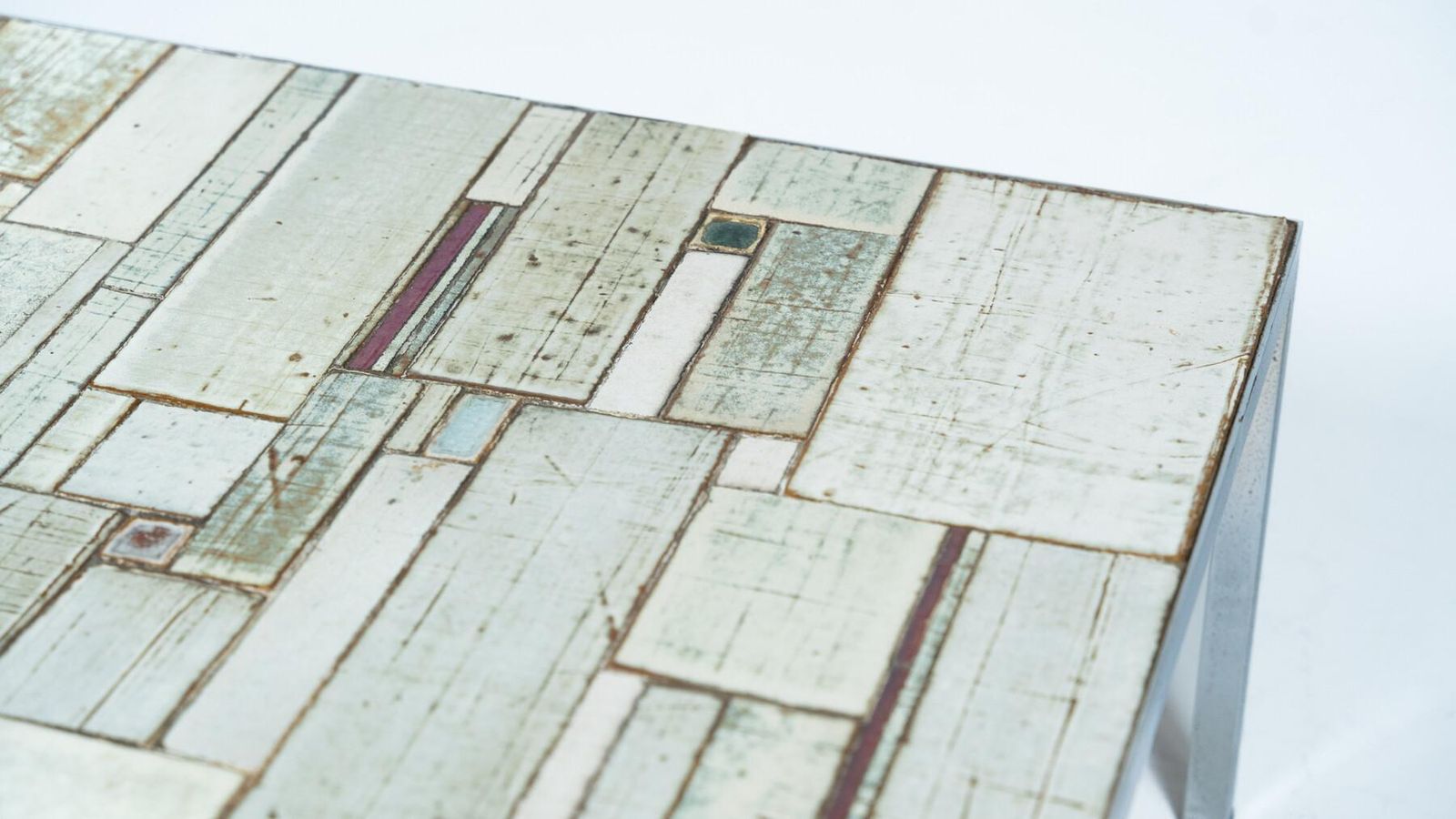 Mid Century Mosaic Coffee Table Attributed To Pia Manu, 1970s photo buy