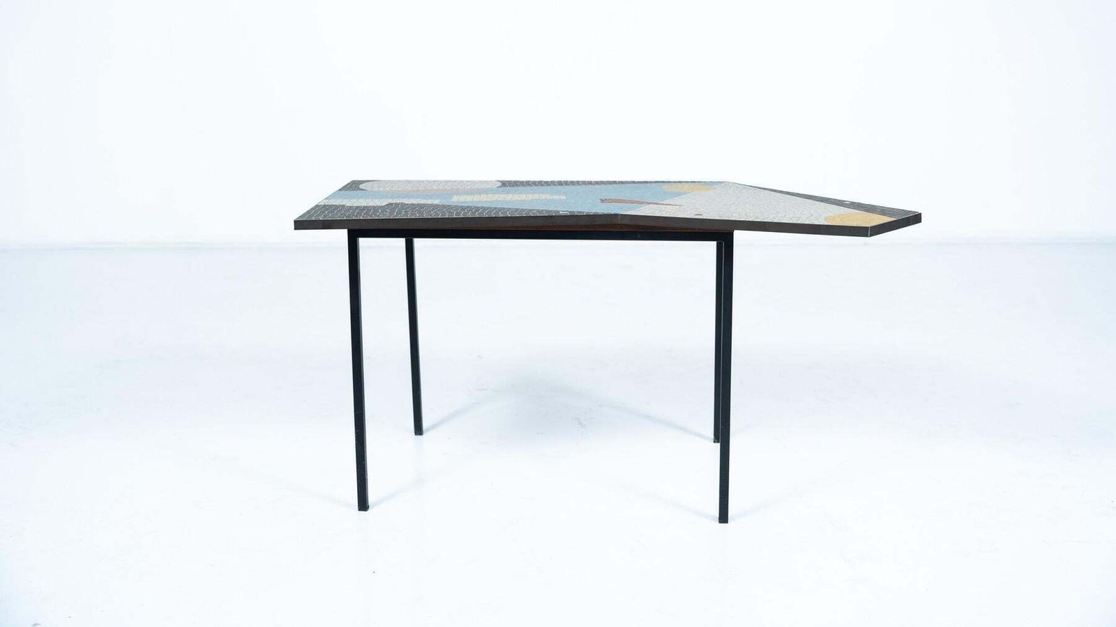 photo vinterior Mid Century Mosaic Coffee Table Attributed To Pia Manu, 1970s