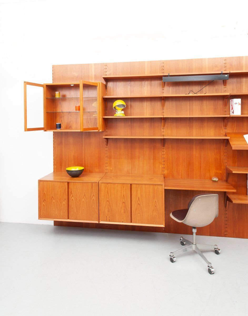 Mid Century Teak Royal Wall Unit By Poul Cadovius For Cado, 1960s