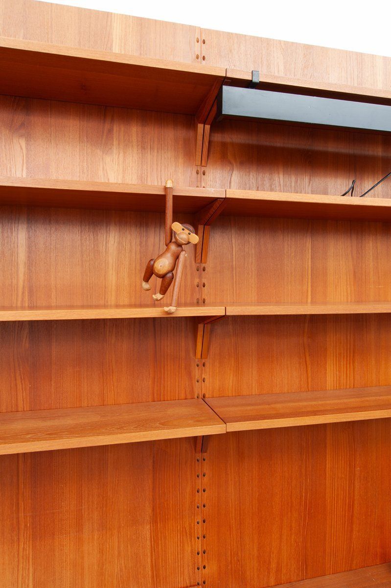 photo vinterior Mid Century Teak Royal Wall Unit By Poul Cadovius For Cado, 1960s