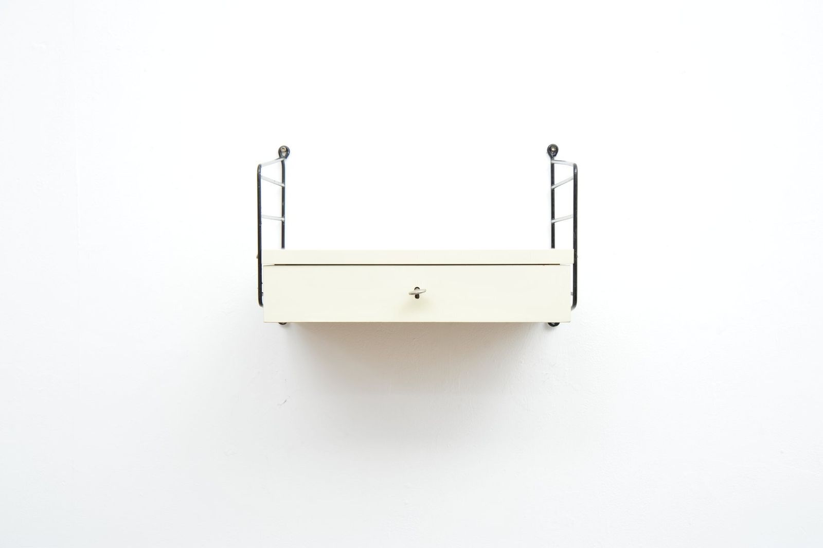 White String Shelving System With Drawer Unit And Ladders By Kajsa And Nisse Strinning, 1940s