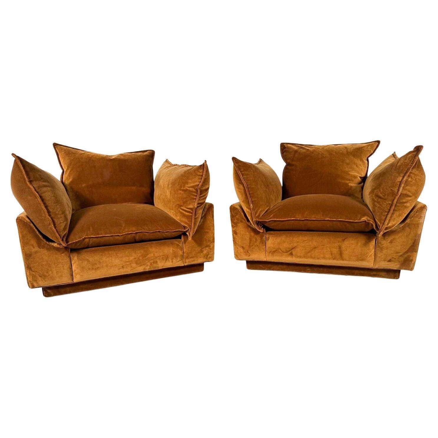 Pair Of Armchairs "Cado" By Gunnar Gravesen And David Lewis Divano For Icf