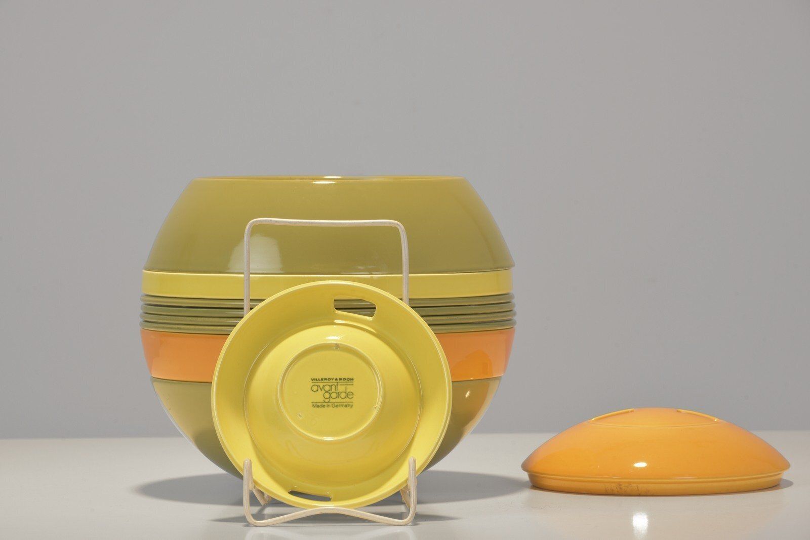 Modular Tableware In Glazed Ceramic By Helen Boch & Federigo Fabbrini For Villeroy & Boch, Germany, 1970s, Set Of 19 photo buy