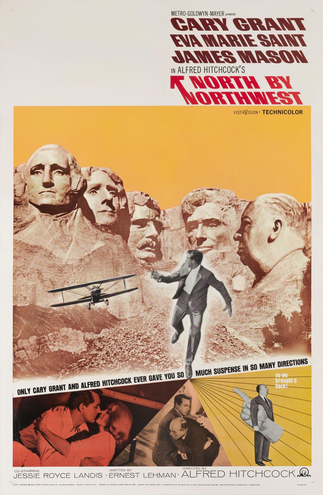 "North By Northwest" Original Us Film Poster photo for sale