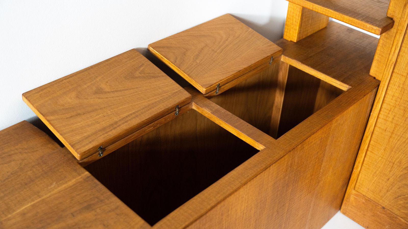 photo buy Large Bookshelf With Bench By Guiseppe Rivadossi For Officina Rivadossi, Italy
