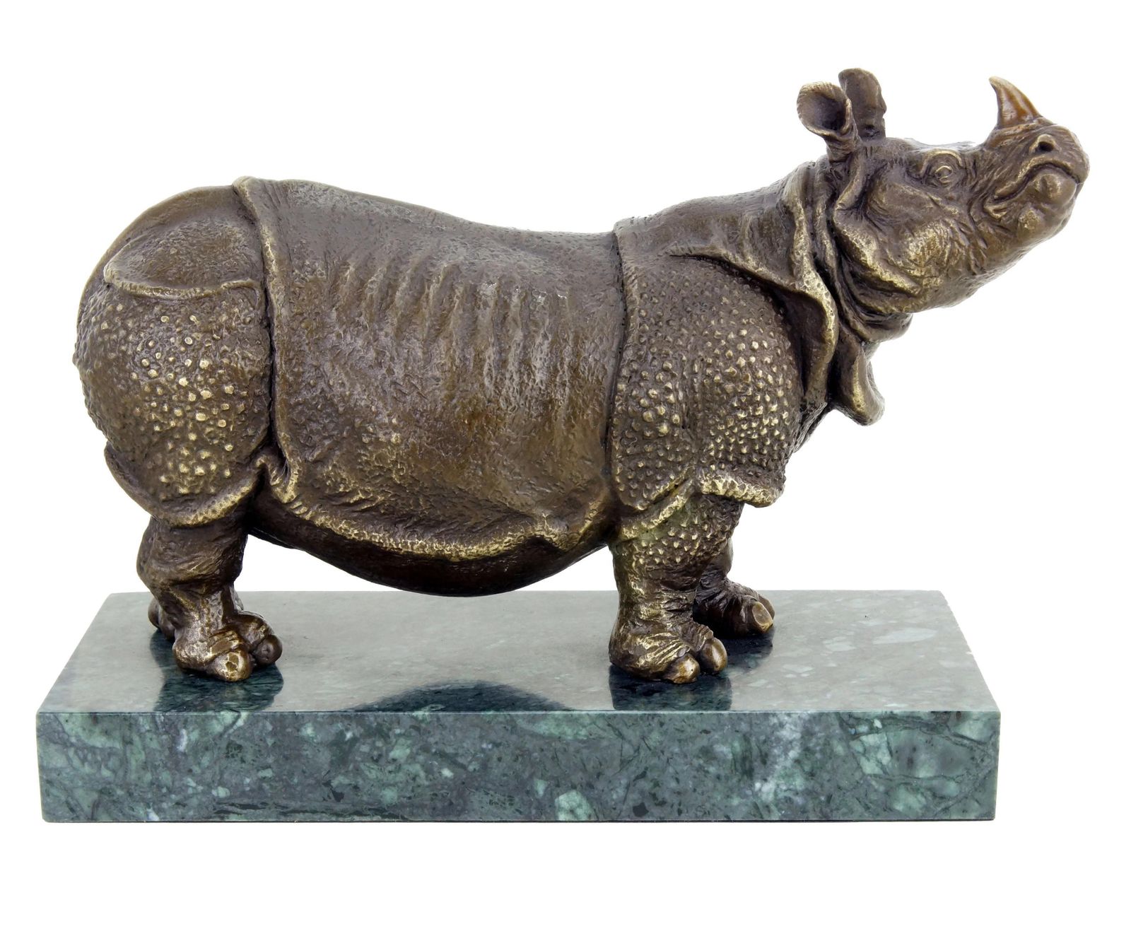 Rhinoceros Statue, Bronze Sculpture In The Style Of Rembrandt Bugatti photo furniture