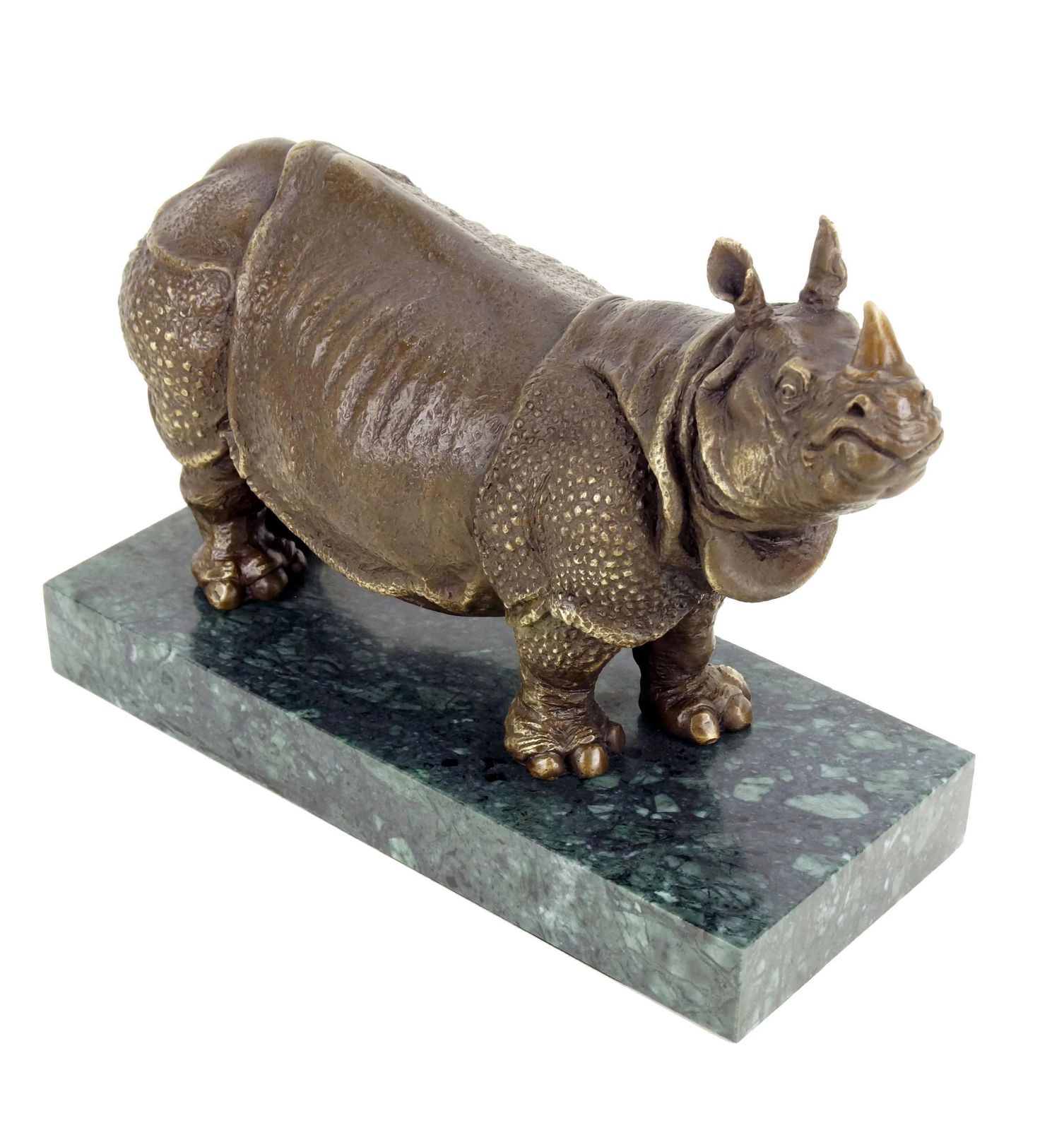 Rhinoceros Statue, Bronze Sculpture In The Style Of Rembrandt Bugatti photo buy