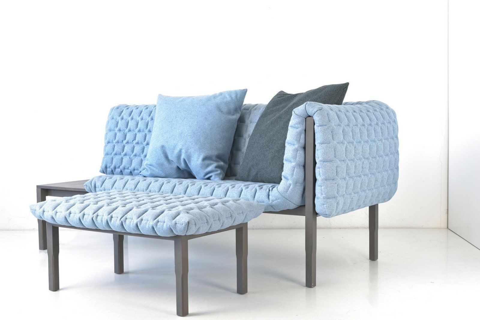 Ruché Sofa In Meridienne Felt By Inga Sempé For Ligne Roset, France, Set Of 4 photo buy