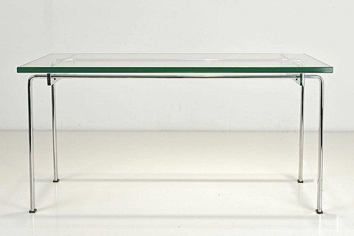 Large Side Table In Steel And Glass By Preben Fabricius And Jørgen Kastholm For Kill International, Germany, 1969 photo furniture