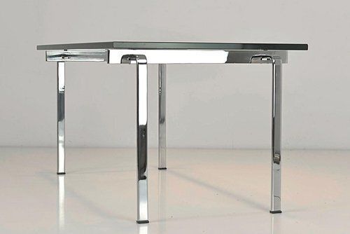 Large Side Table In Steel And Glass By Preben Fabricius And Jørgen Kastholm For Kill International, Germany, 1969 photo Furniture