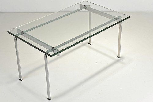Large Side Table In Steel And Glass By Preben Fabricius And Jørgen Kastholm For Kill International, Germany, 1969 photo buy