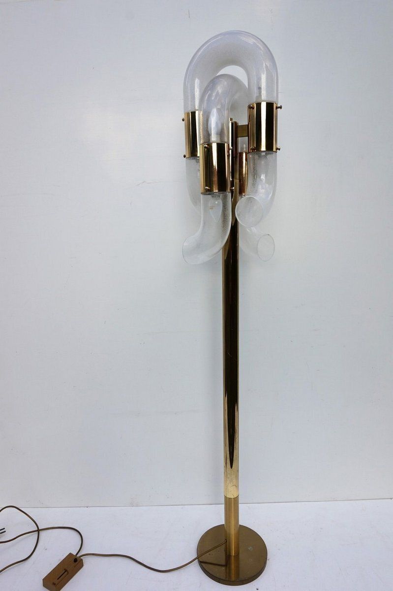 Murano Glass Floor Lamp By Aldo Nason For Mazegga, 1970s