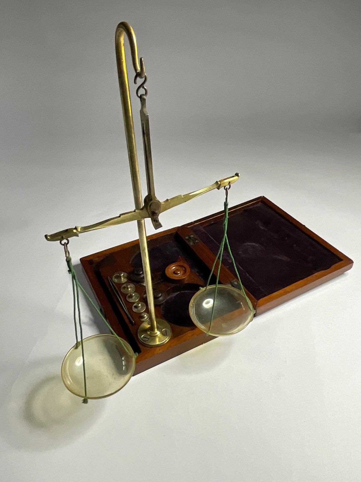 Antique Apothecary Balance, Cased, With Weights. photo 120.0
