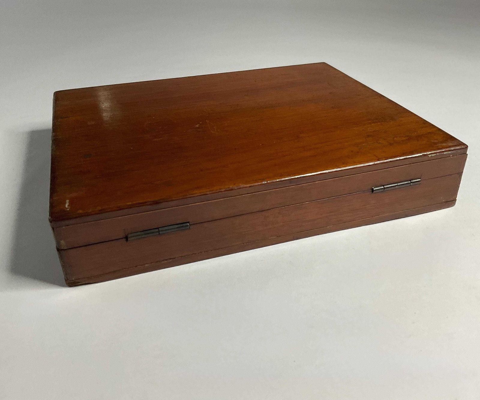 photo furniture Antique Apothecary Balance, Cased, With Weights.