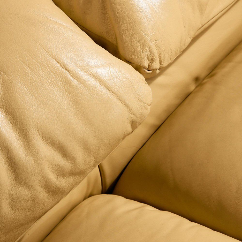 photo vintage Maralunga Leather Seating By Vico Magistretti For Cassina, Set Of 3