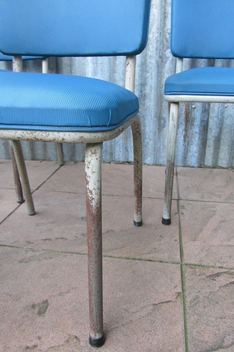 photo furniture Vintage Industrial Belgian Tubular Chair From Tubax, 1950s