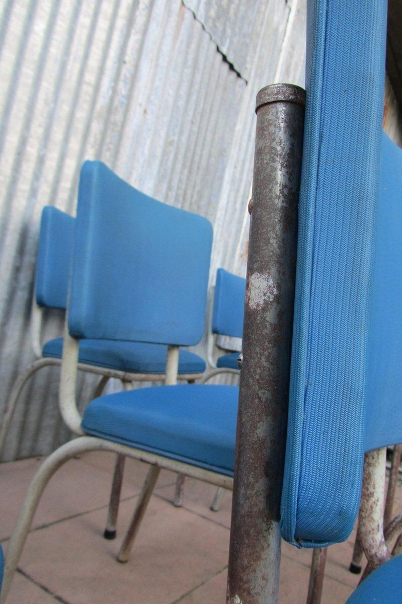 117.0 Vintage Industrial Belgian Tubular Chair From Tubax, 1950s photo