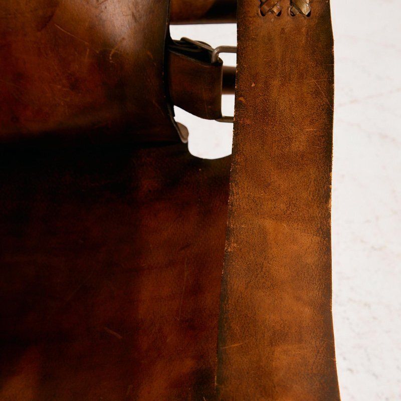 photo buy Set Of Hungarian Calf Leather Lounge Chair And Ottoman