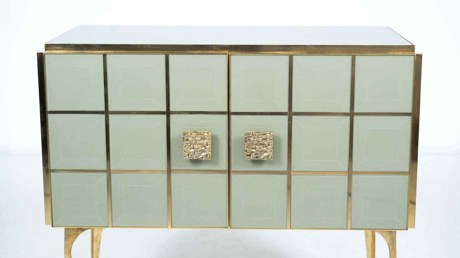 Contemporary Chest, Wood And Glass photo vintage