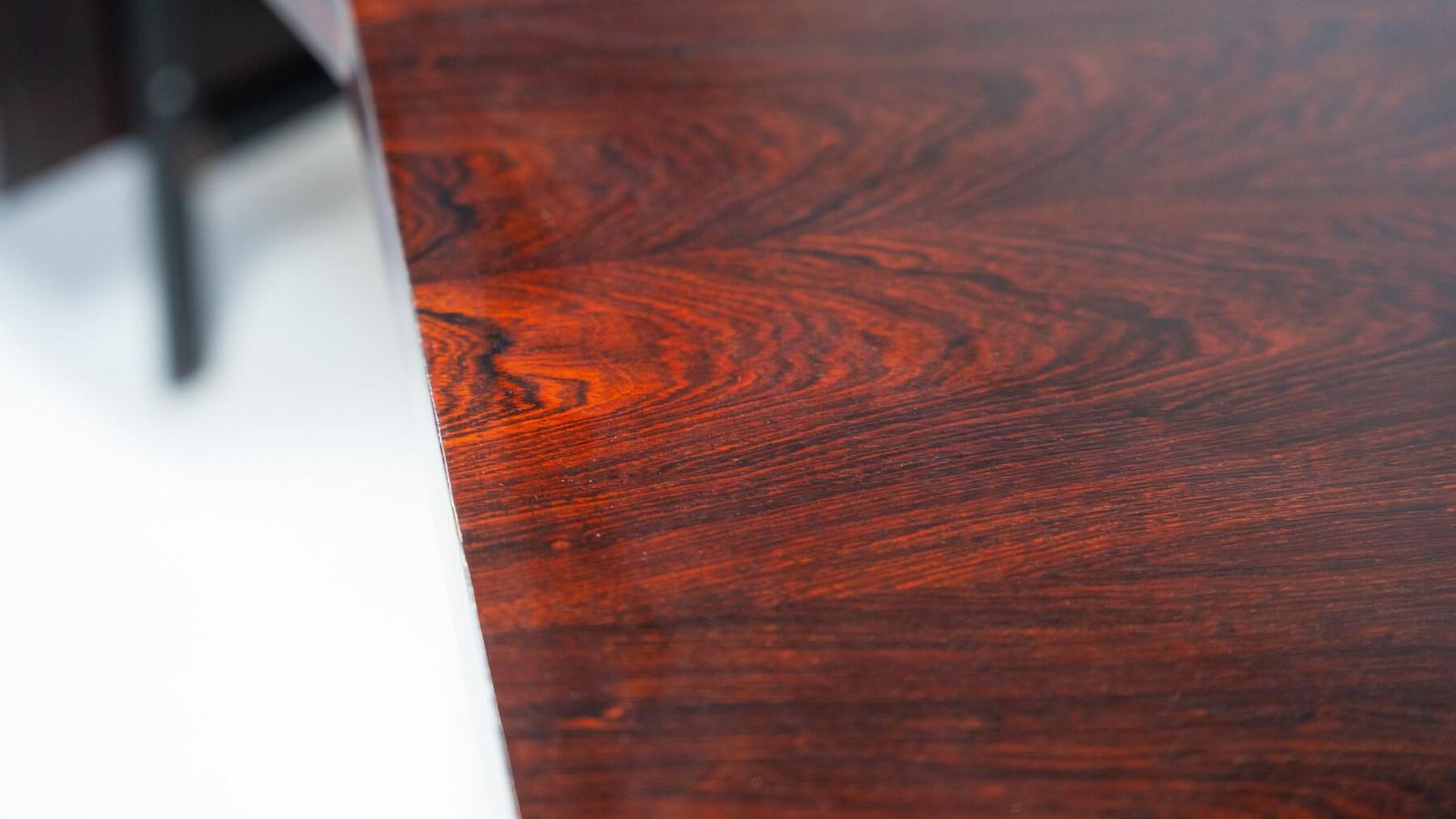 photo furniture Mid Century Modern Italian Wooden Desk With Drawers, 1960s