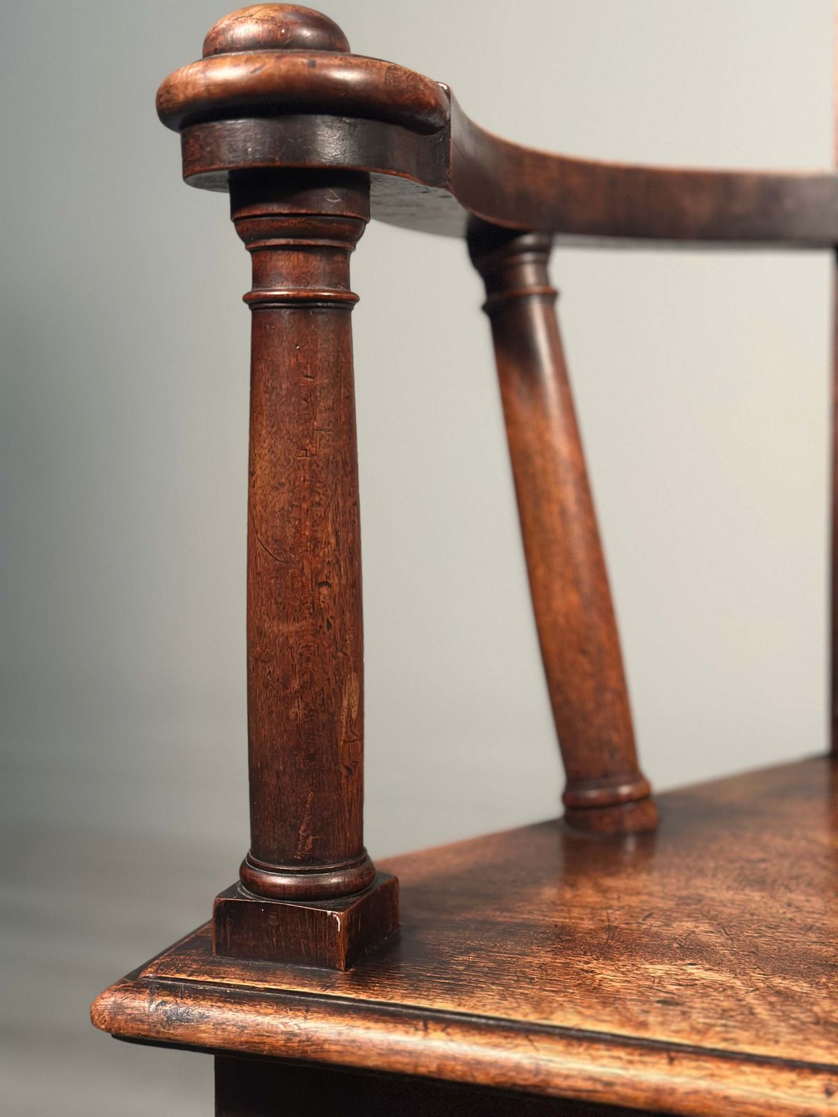 photo vintage 19th Century French Caquetoire Walnut Armchair