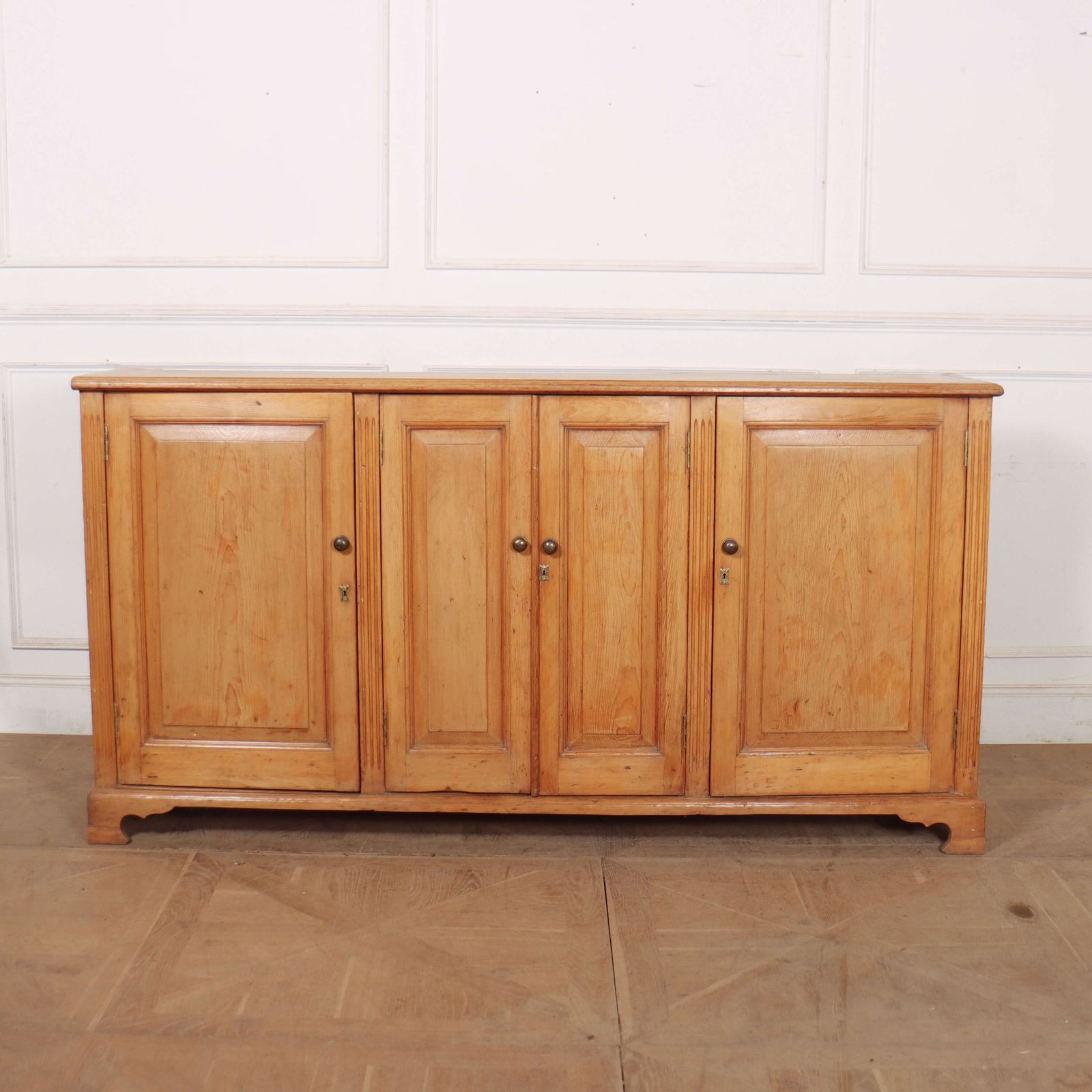 English Pine Dresser Base, 1800s