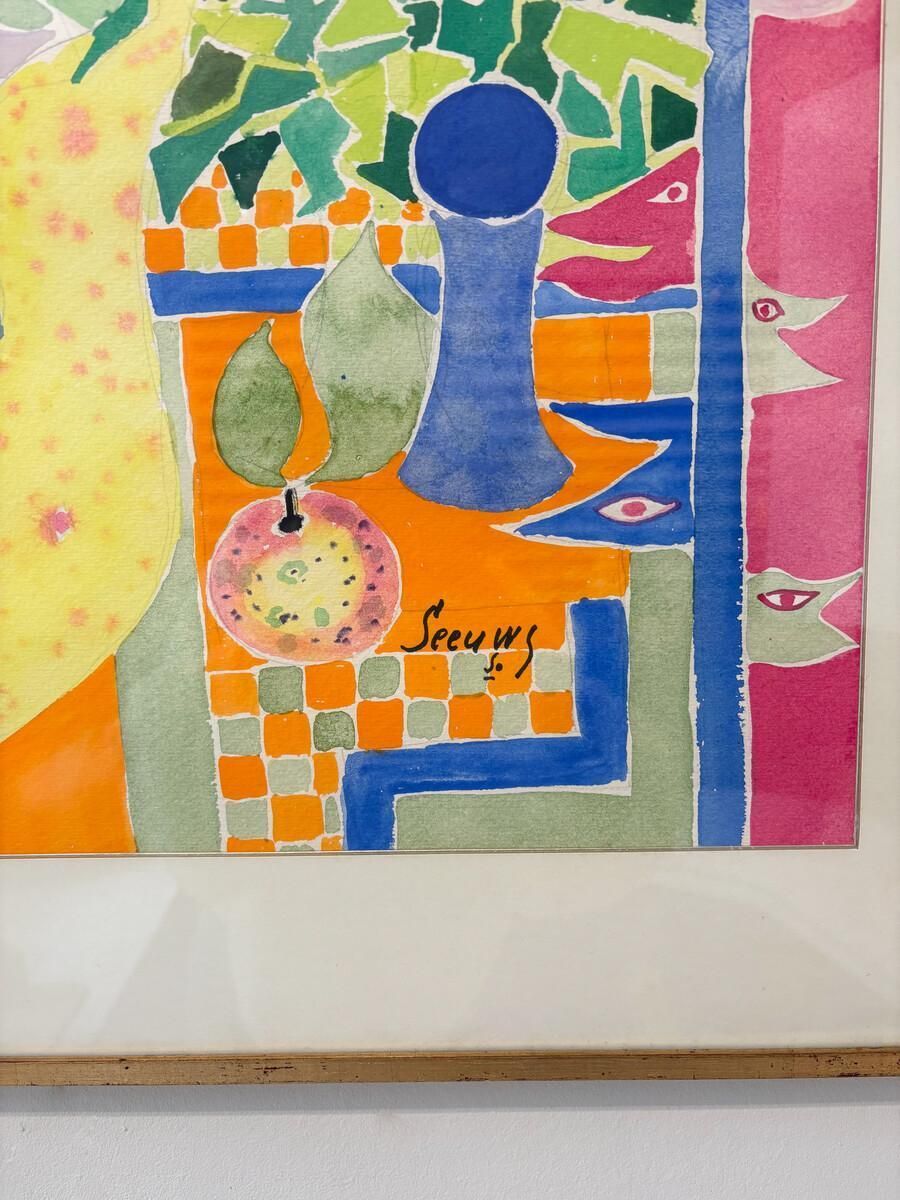 Jos Seeuws (1912 2003) Painting, Belgium, 1970s photo for sale