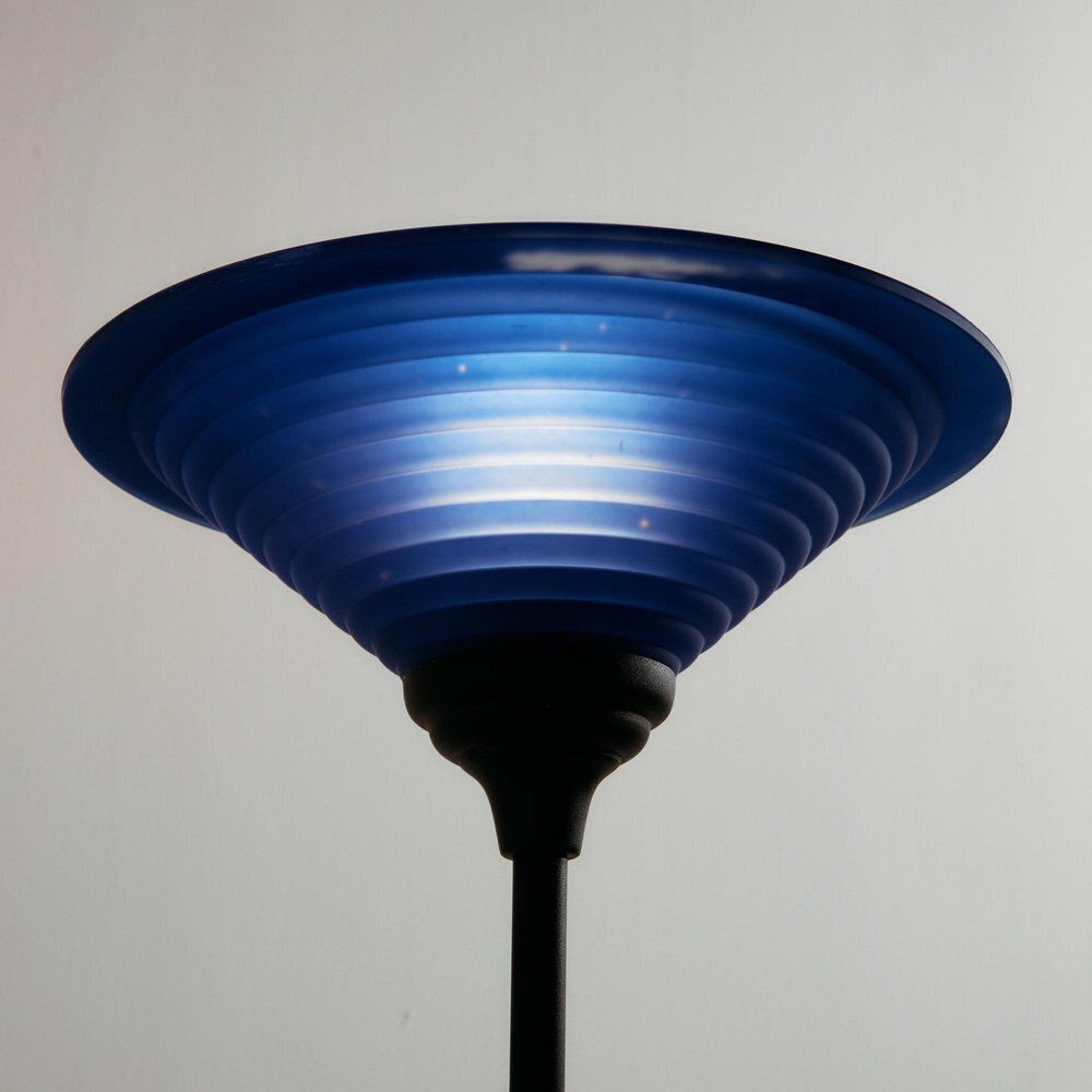 Vintage Floor Lamp In Glass And Metal photo for sale
