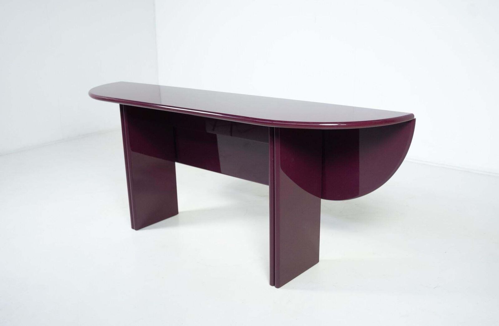 Purple Lacquered Wood  "Antella" Console By Kazuhide Takahama For Gavina, 1980s photo furniture