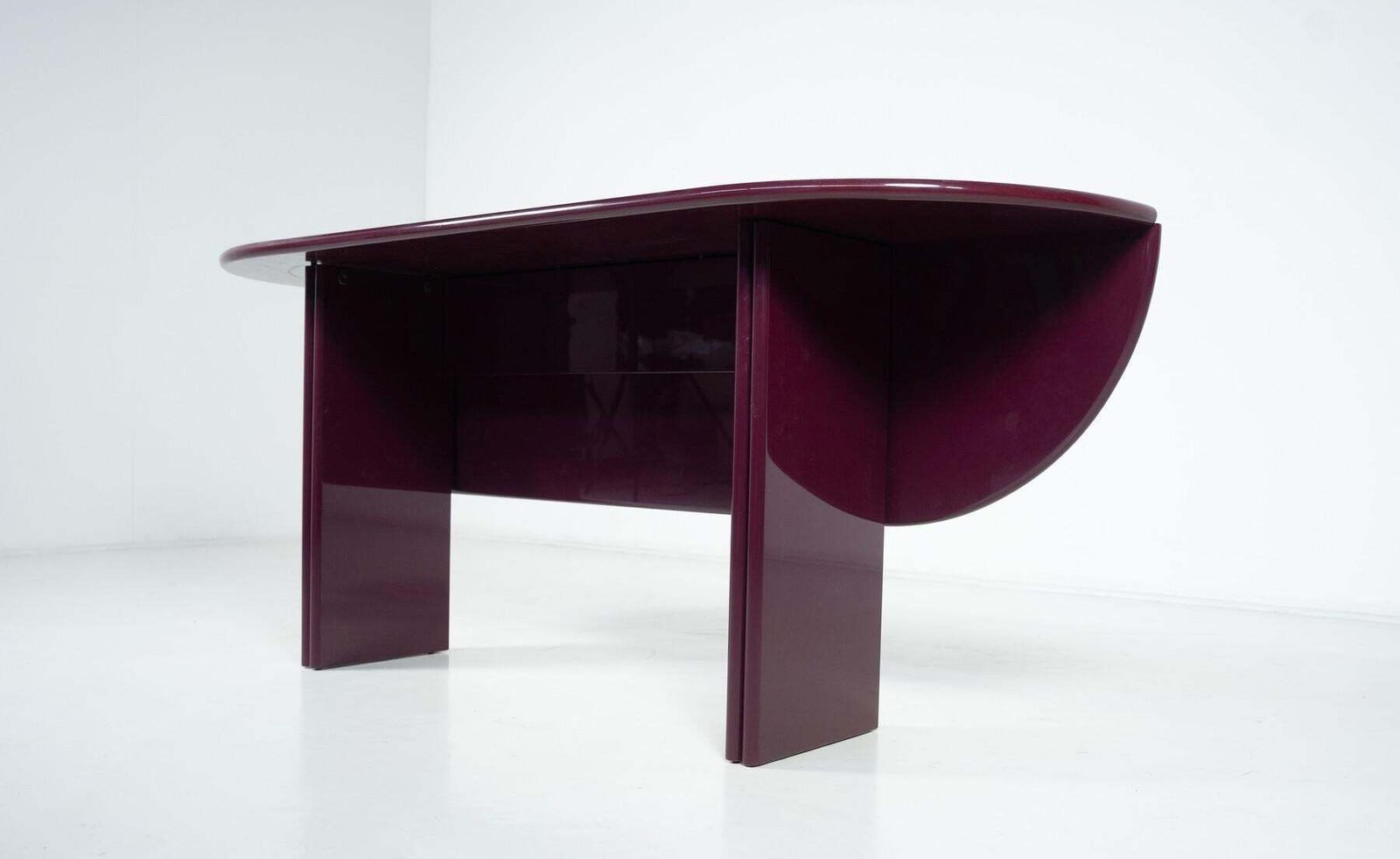 Purple Lacquered Wood  "Antella" Console By Kazuhide Takahama For Gavina, 1980s photo for sale