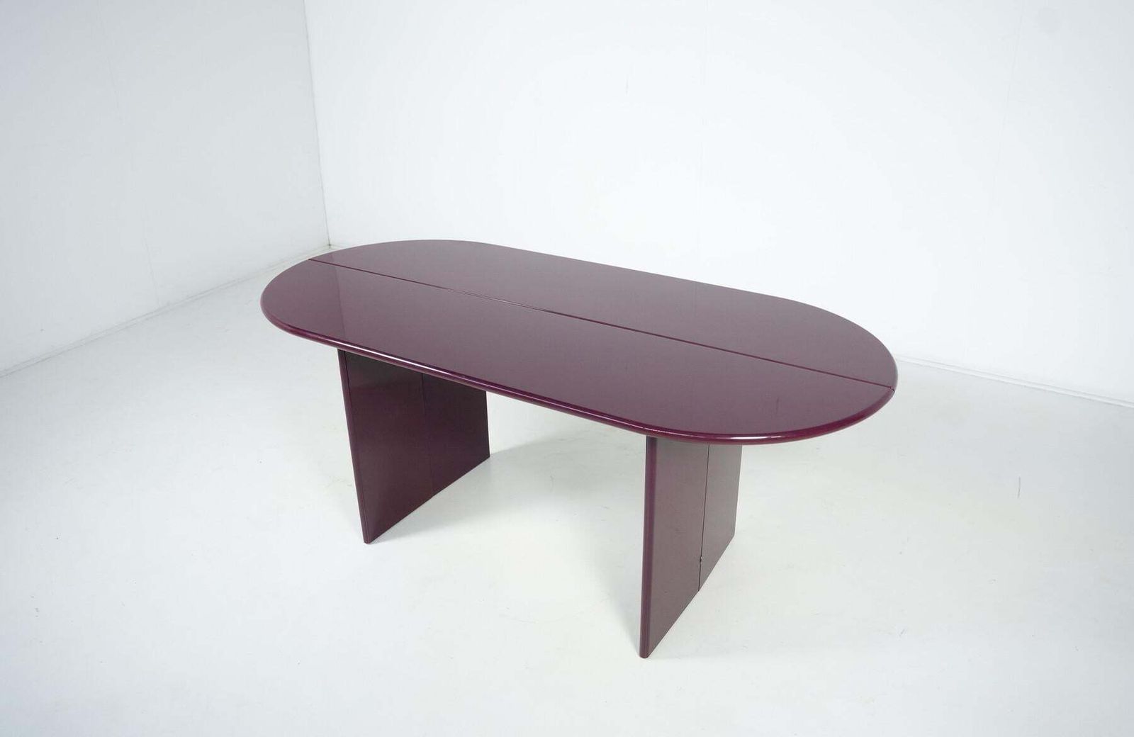 photo for sale Purple Lacquered Wood  "Antella" Console By Kazuhide Takahama For Gavina, 1980s