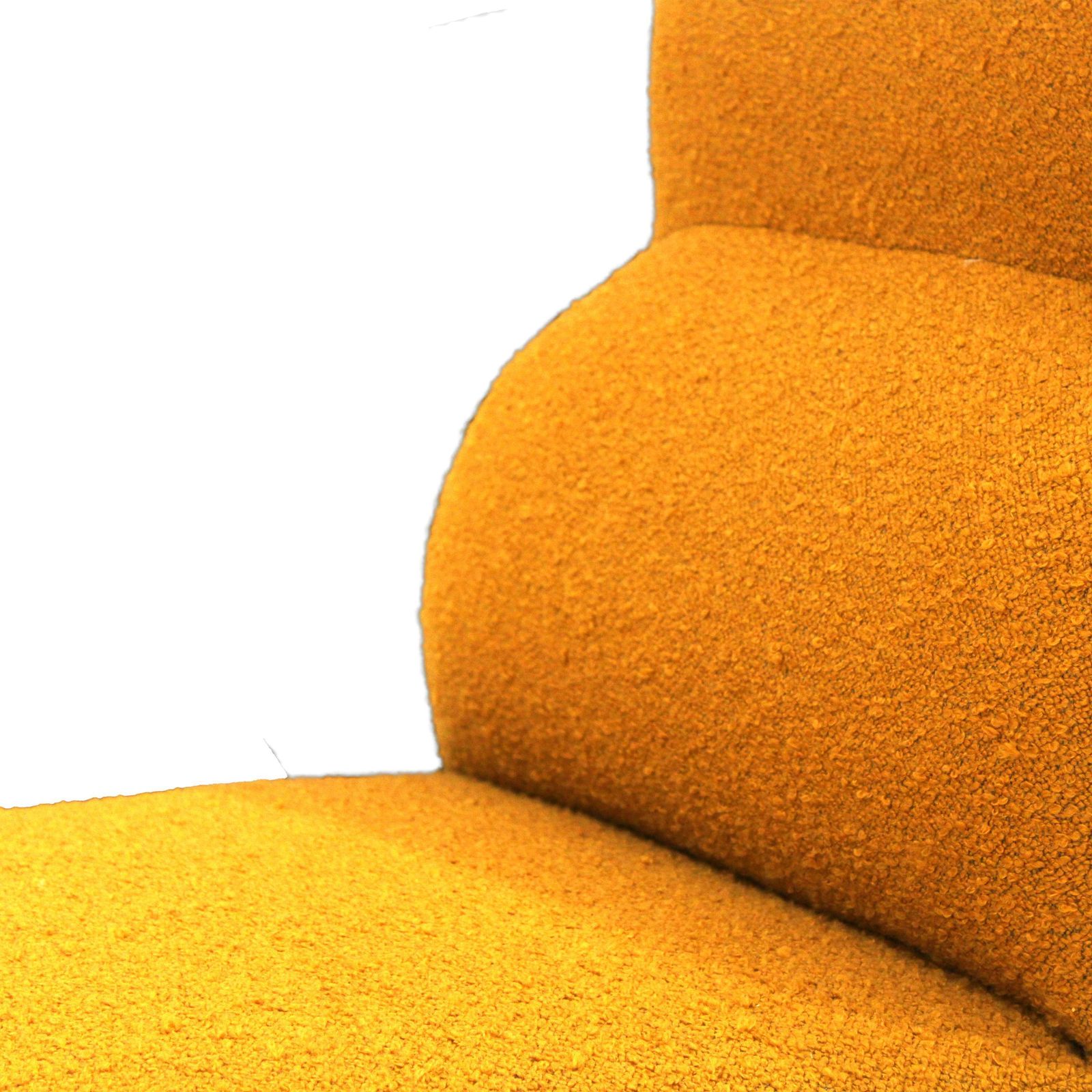 photo furniture Set Of Modular Armchairs In Mustard Wool Upholstery, Italy, 1970