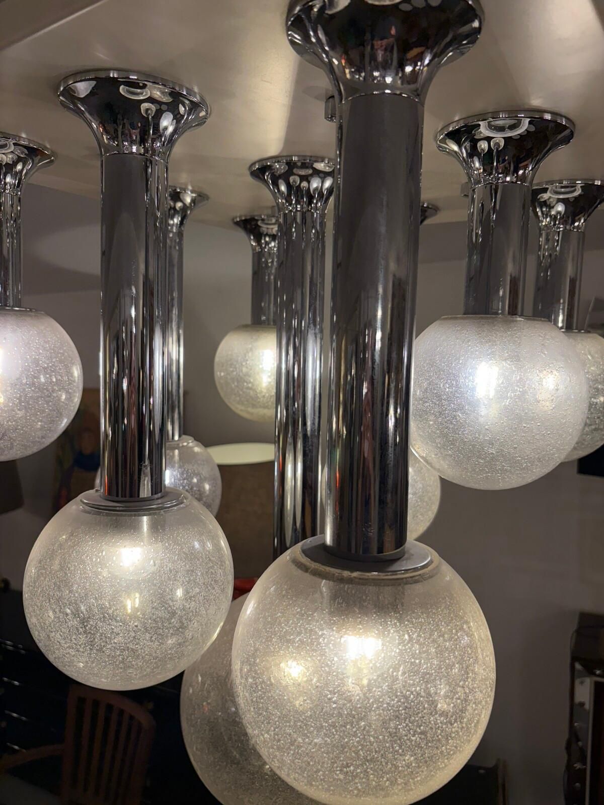 Ceiling Light, Goffredo Reggiani Style, 1970s photo furniture