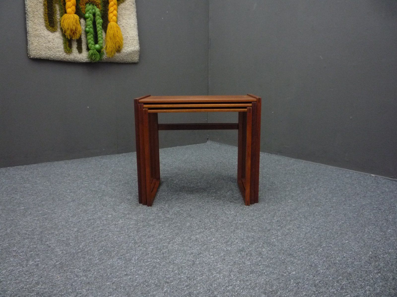 Scandinavian Teak Nesting Tables, 1960s, Set Of 3 photo 542.0